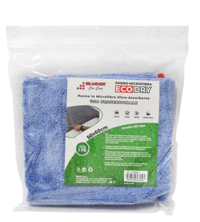 Ecodry Panno microfibra 50x60 - Azzurro